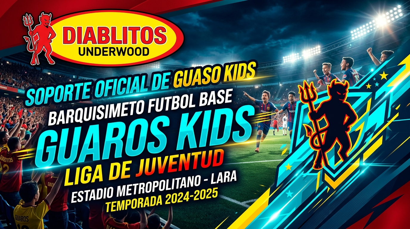 Diablitos Underwood Patrocinante Oficial Guaro Kids